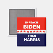 Impeach Biden Than Harris Magnet (Vorderseite/Rückseite)