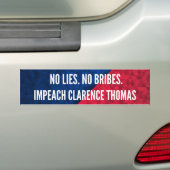 Impeach Clarence Thomas Oberster Gerichtshof Autoaufkleber (Auf Auto)