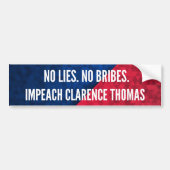 Impeach Clarence Thomas Oberster Gerichtshof Autoaufkleber (Vorne)