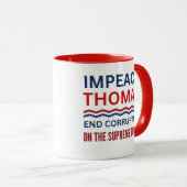 Impeach Clarence Thomas Oberster Gerichtshof Tasse (VorderseiteRechts)