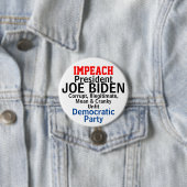 Impeach Democracy President Biden Unfit Button (Beispiel)