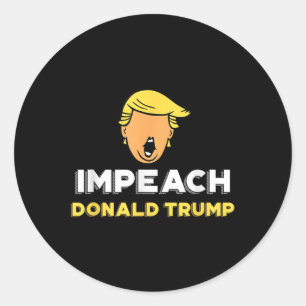 Impeach Donald Trump - Nicht mein Präsident Funny  Runder Aufkleber