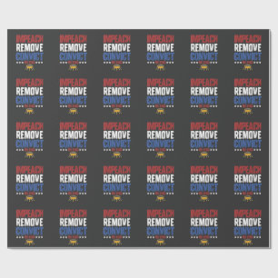 Impeach entfernen verurteilen König 4. Juli Geschenkpapier