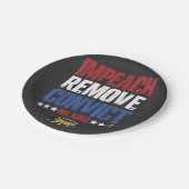 Impeach entfernen verurteilen König 4. Juli Pappteller (Schrägansicht)