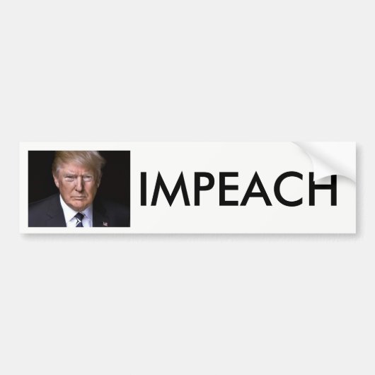 Impeach Impeach Impeach Anti-Donald Trump Autoaufkleber (Vorne)