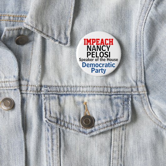 Impeach Lautsprecher des Repräsentantenhauses Pelo Button (Beispiel)
