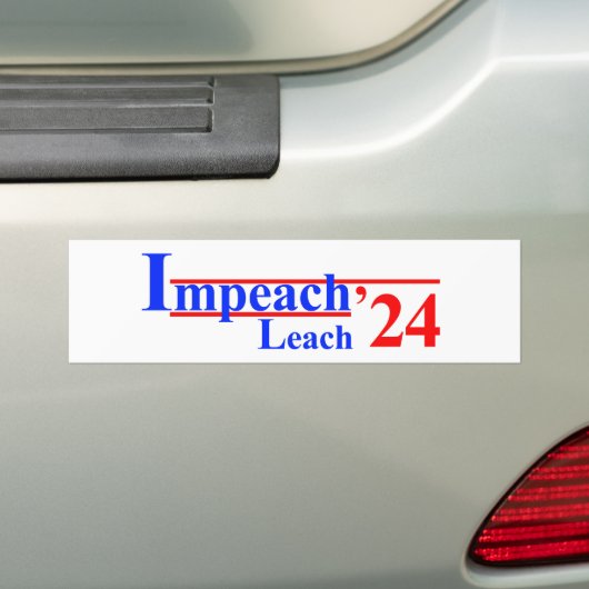 Impeach Leach '24 Autoaufkleber (Auf Auto)