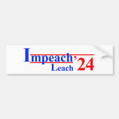 Impeach Leach '24 Autoaufkleber (Vorne)