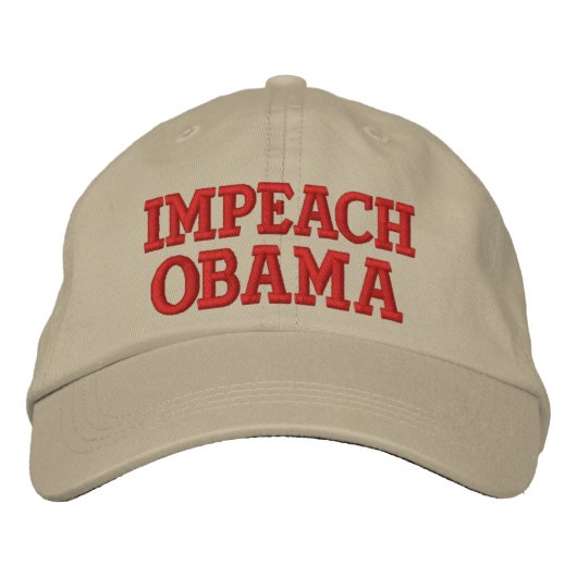 IMPEACH OBAMA BESTICKTE KAPPE (Vorderseite)