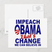 Impeach Obama Postkarte (Vorne/Hinten)