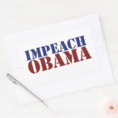 Impeach Obama Rechteckiger Aufkleber (Umschlag)
