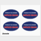 Impeach Obama Sticker (Blatt)