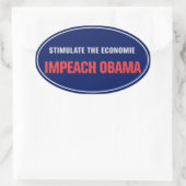 Impeach Obama Sticker (Tasche)