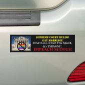 IMPEACH SCOTUS! AUTOAUFKLEBER (Auf Auto)