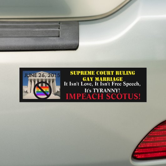 IMPEACH SCOTUS! AUTOAUFKLEBER (Auf Auto)