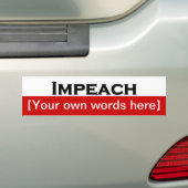 Impeach-Template Autoaufkleber (Auf Auto)