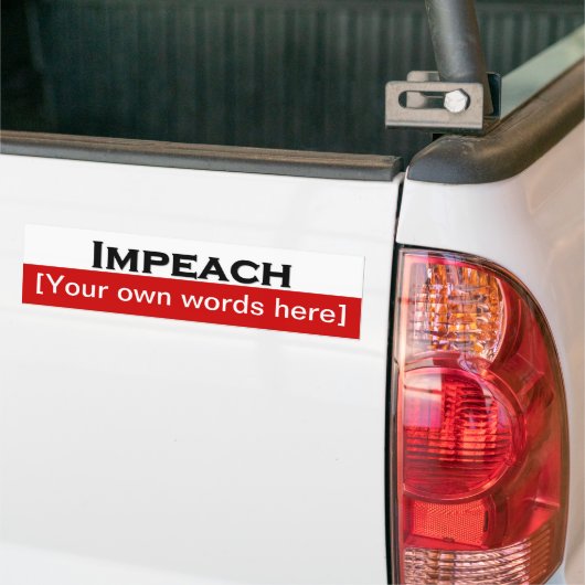 Impeach-Template Autoaufkleber (Auf Lkw)