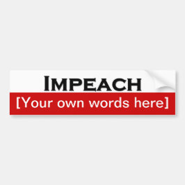 Impeach-Template Autoaufkleber