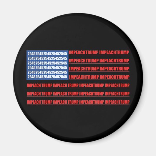 Impeach Trump 2545 American Flag Impeachment Magnet (Vorne)