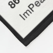 Impeach Trump 45 - Farbpalette Fleecedecke (Ecke)