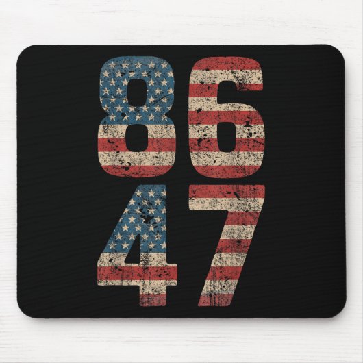 Impeach Trump 86 47 Impeach 47 Feuer Trump 8647 An Mousepad (Vorne)