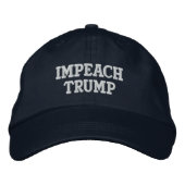 Impeach Trump Hat Bestickte Baseballkappe (Vorderseite)