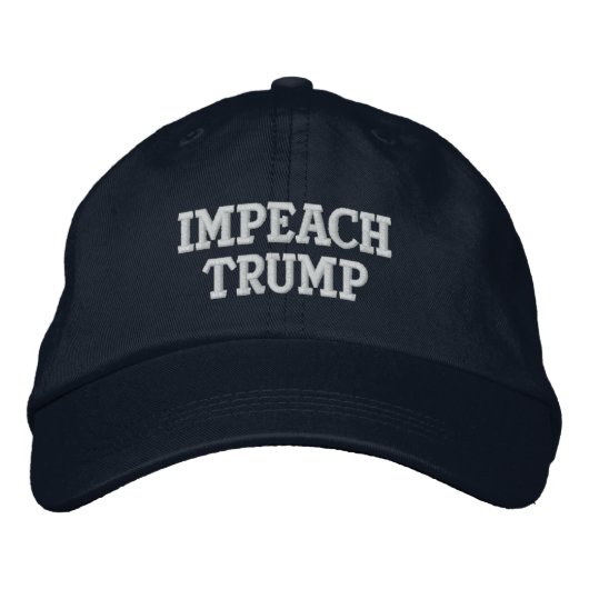 Impeach Trump Hat Bestickte Baseballkappe (Vorderseite)