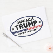 Impeach Trump Ovaler Aufkleber (Umschlag)
