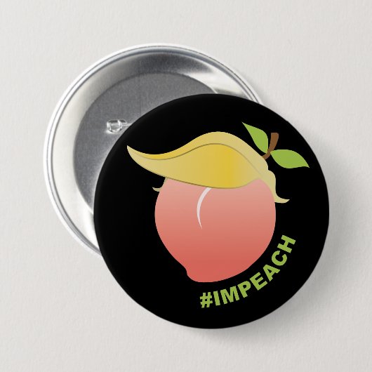 Impeach Trump Peach Button (Vorne & Hinten)