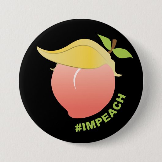 Impeach Trump Peach Button (Vorderseite)