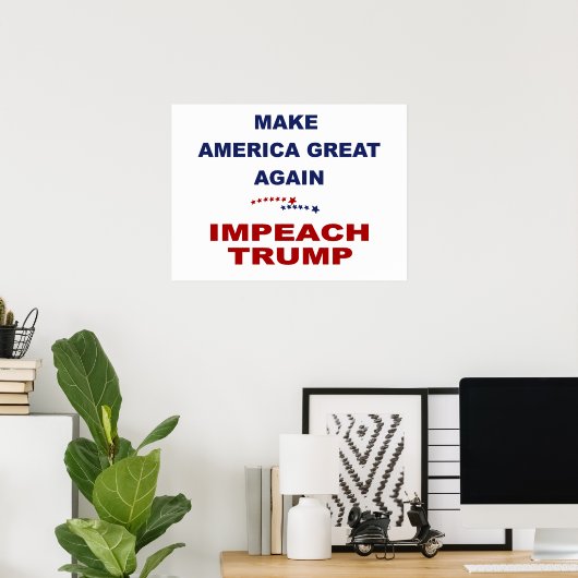 Impeach Trump Poster (Heimbüro)