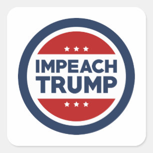 Impeach Trump Quadratischer Aufkleber