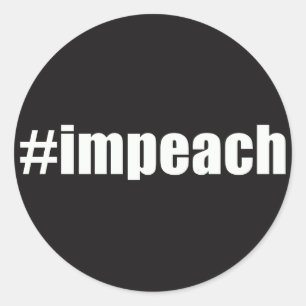 Impeach Trump Runder Aufkleber