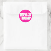 "IMPEACH TRUMP" RUNDER AUFKLEBER (Tasche)