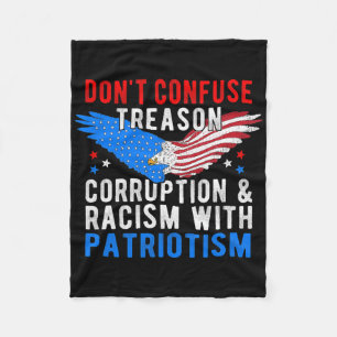 Impeach Trump Verrat Korruption Rassismus Sagen Me Fleecedecke