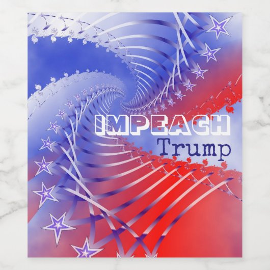 #Impeach Trump Weinetikett (Einzelnes Label)
