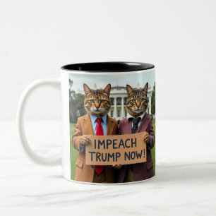 Impeach Trump Zweifarbige Tasse