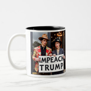 Impeach Trump Zweifarbige Tasse