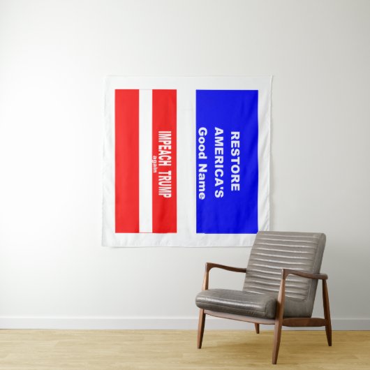 Impeach Wandteppich (Beispiel (Horizontal))