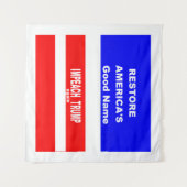 Impeach Wandteppich (Vorderseite (Horizontal))