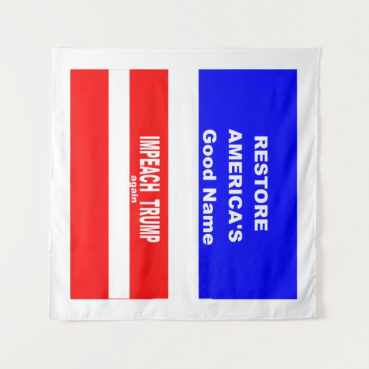 Impeach Wandteppich (Vorderseite (Horizontal))