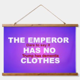 IMPEACH  WANDTEPPICH MIT HOLZRAHMEN