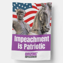 Impeachment ist patriotische Hausflagge