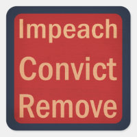 Impeachment Verurteilung Entfernung im Stil der 19