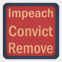 Impeachment Verurteilung Entfernung im Stil der 19