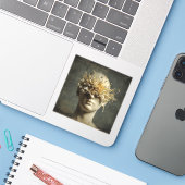 Impending Beauty — Gothic Fine Art Aufkleber (Laptop mit iPhone)