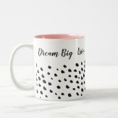 IMPERFECKTE PAINT DABS niedlicher Spaß modern mini Zweifarbige Tasse (Links)