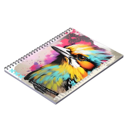 Imperfect notebook - Collage Bird Notizblock (Linke Seite)