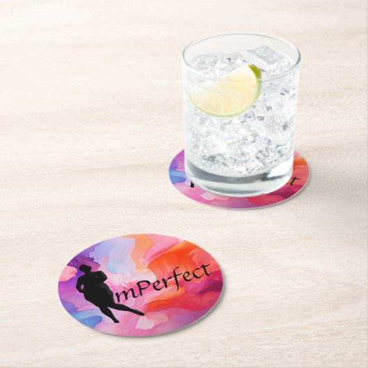 ImPerfect-Untersetzer Runder Pappuntersetzer (Vor Ort)