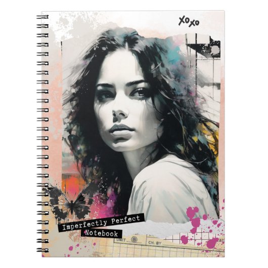 Imperfekt perfektes Notebook - Collage Women Notizblock (Vorderseite)